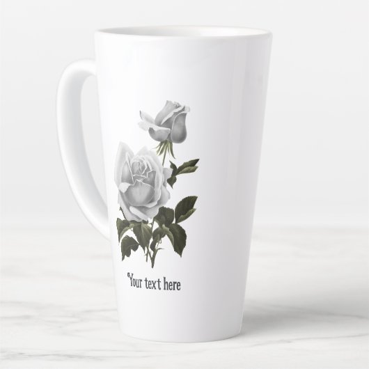 Grimoire White Rose Latte Mok (Linkerhoek)