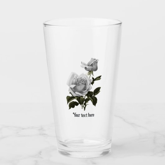 Grimoire Witte Roos Glas (Voorkant)