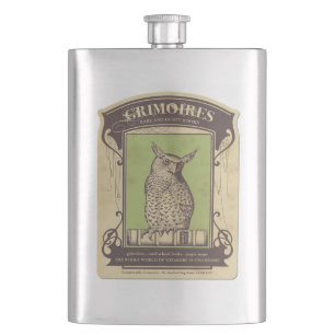 Grimoires Owl Flask Flacon