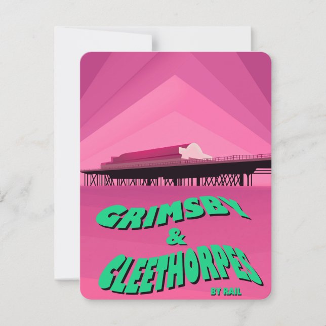Grimsby & Cleethorpes pier reisposter (Voorkant)