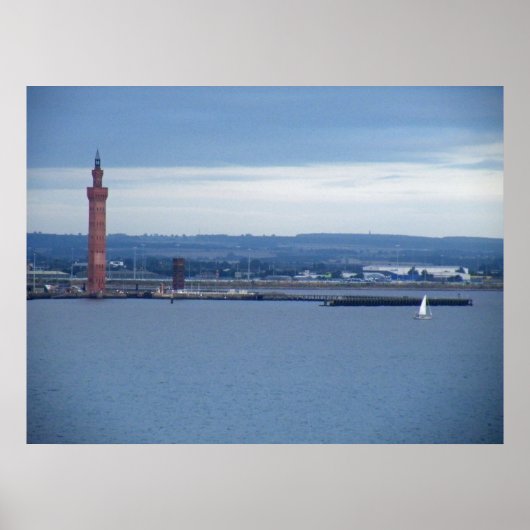 Grimsby Dock Tower, Lincolnshire, Verenigd Koninkr Poster (Voorkant)