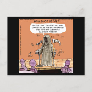 Grimshot Reaper Grim Reaper standup Comic Funny Briefkaart