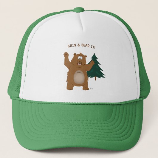 Grin & Beer IT Trucker Hat Pet (Voorkant)