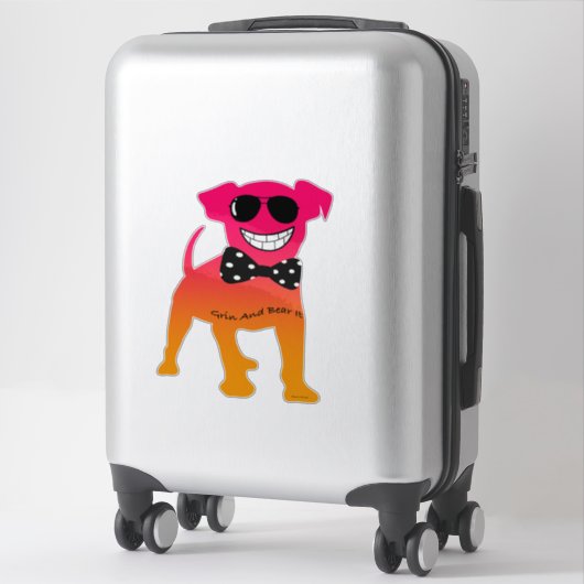 GRIN EN BEER HET STICKER (Koffer)