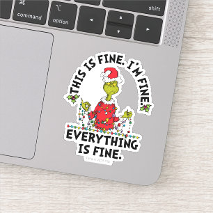 Grinch Alles is goed Sticker