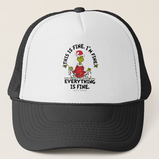 Grinch | Alles is goed Trucker Pet (Voorkant)