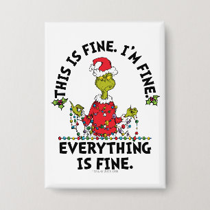 Grinch Alles is prima Button