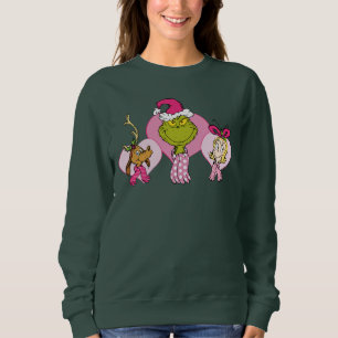 Grinch-bende in Roze Valentijnsportret Trui