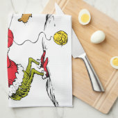 Grinch Bereidt Max de Rendier Voor Theedoek (Quarter Fold)