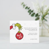 Grinch betekent één verjaardag dank je briefkaart (Staand voorkant)