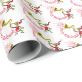 Grinch Blowing the Merry Grinchmas Horn Cadeaupapier (Rol Hoek)