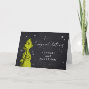 Grinch Chalkboard Baby shower Kaart
