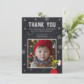 Grinch Chalkboard Verjaardag Bedankkaart (Staand voorkant)