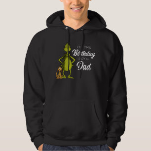 Grinch Chalkboard Verjaardag Jongen's Papa Hoodie