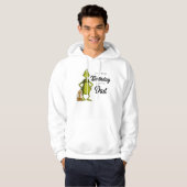 Grinch Chalkboard Verjaardag Jongen's Papa Hoodie (Voorkant volledig)