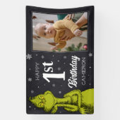 Grinch Chalkboard Verjaardag Spandoek (Verticaal)
