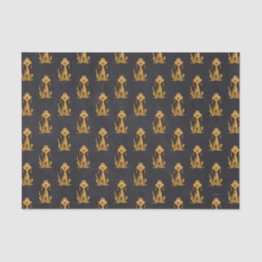 Grinch Chalkboard Verjaardag Tissuepapier (Voorkant)