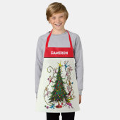 Grinch Christmas Tree Schort (Gedragen)