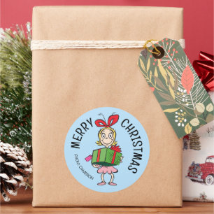 Grinch Cindy-Lou Qui Étiquette de Cadeau de No