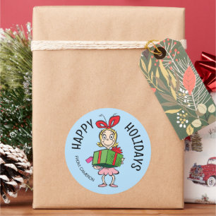 Grinch Cindy-Lou Who Étiquette de cadeau de No
