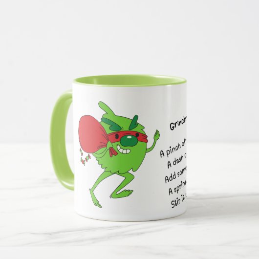 Grinch Coffee Mok (Voorkant links)