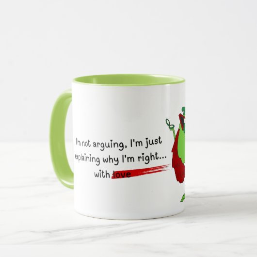 Grinch Coffee Mok - Een vleugje onheil (Voorkant links)
