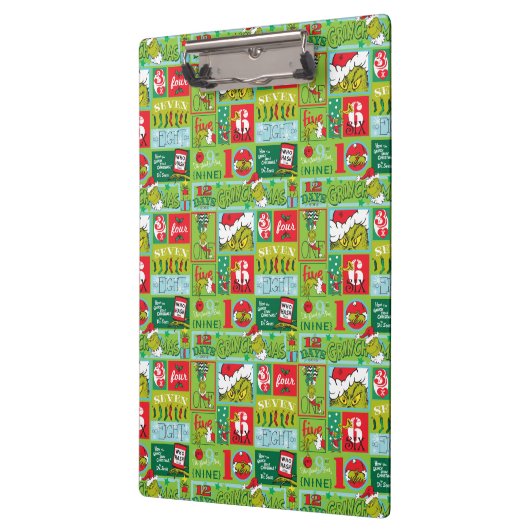 Grinch Days of Grinchmas Pattern Klembord (Links)