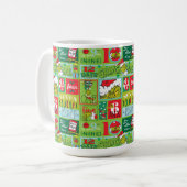 Grinch Days of Grinchmas Pattern Koffiemok (Voorkant links)