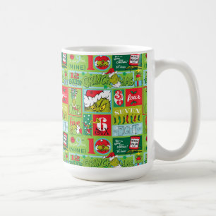 Grinch Days of Grinchmas Pattern Koffiemok