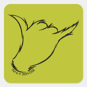 Grinch De Gemene Machine T-Shirt Vierkante Sticker