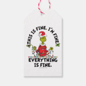 Grinch | Everything is Fine Cadeaulabel (Voorkant)