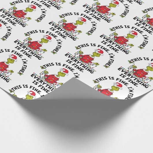 Grinch | Everything is Fine Cadeaupapier (Hoek)