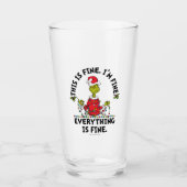 Grinch | Everything is Fine Glas (Voorkant)
