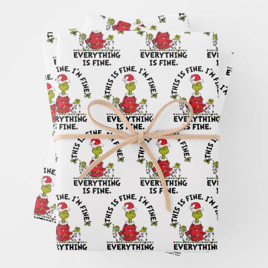 Grinch | Everything is Fine Inpakpapier Vel (In situ)