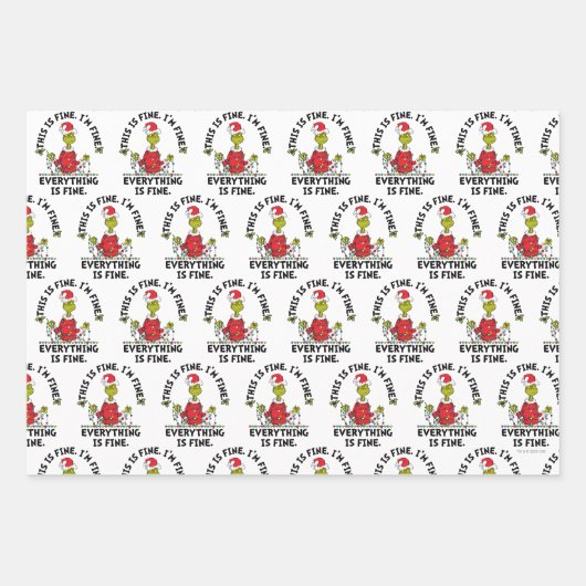 Grinch | Everything is Fine Inpakpapier Vel (Voorkant)