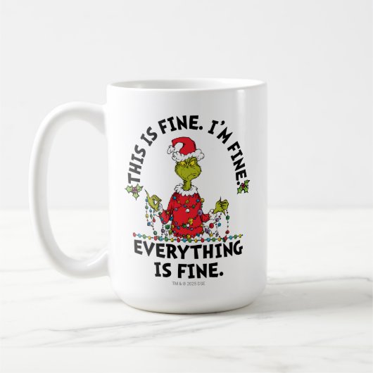 Grinch | Everything is Fine Koffiemok (Links)