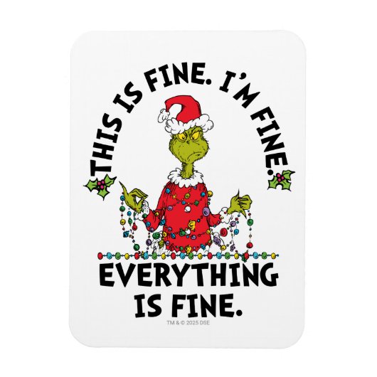 Grinch | Everything is Fine Magneet (Verticaal)