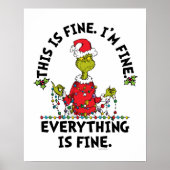 Grinch | Everything is Fine Poster (Voorkant)