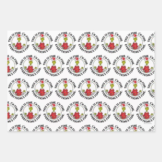 Grinch | Everything's Fine Inpakpapier Vel (Voorkant 2)