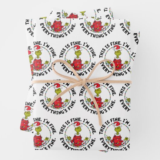 Grinch | Everything's Fine Inpakpapier Vel (In situ)