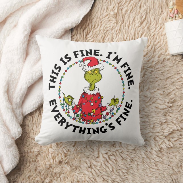 Grinch | Everything's Fine Kussen (Deken)