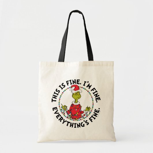 Grinch | Everything's Fine Tote Bag (Voorkant)