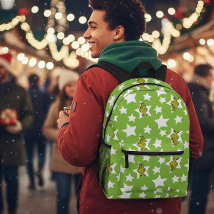 Grinch gluurde sterpatroon bedrukte rugzak