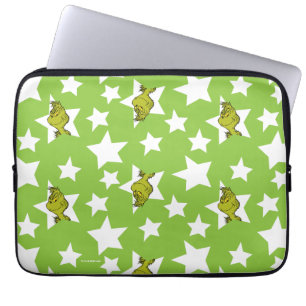 Grinch gluurde sterpatroon laptop sleeve
