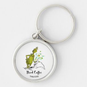 Grinch Grappige Koffie Nodig Sleutelhanger