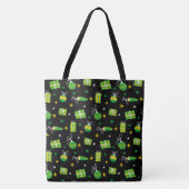 Grinch Green Kerstdecor Pattern Draagtas (Voorkant)