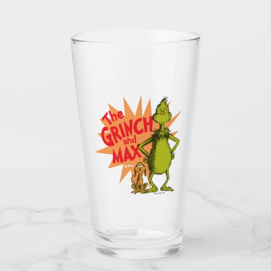 Grinch | Grinch & Max Starburst Glas (Voorkant)