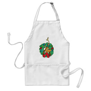 Grinch Grote Kerstkrans Standaard Schort