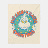 Grinch haatte Kerstmis Fleece Deken (Voorkant)