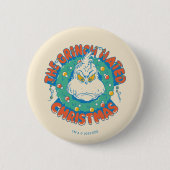 Grinch haatte Kerstmis Ronde Button 5,7 Cm (Voorkant)